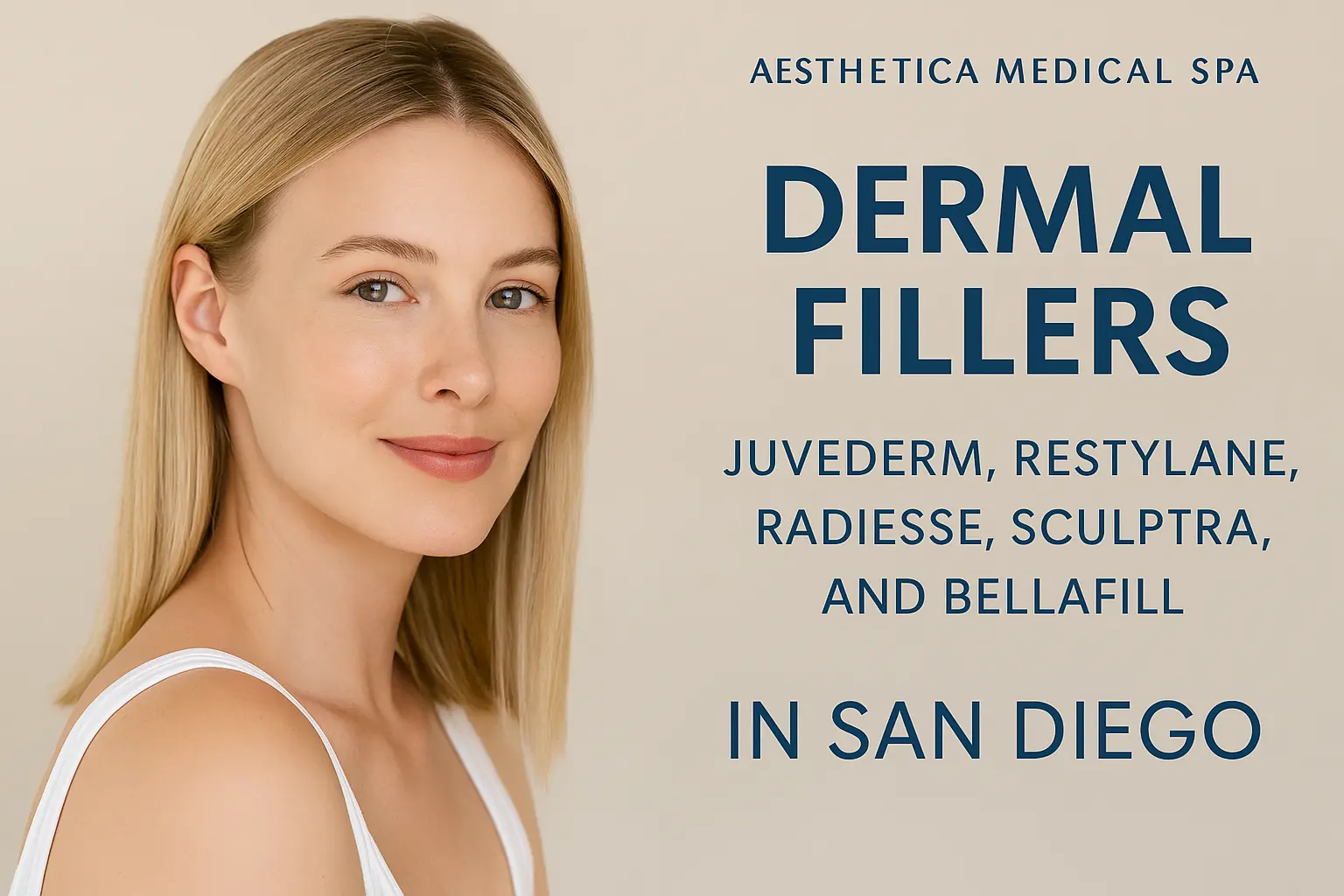 Dermal Fillers, Juvederm, Restylane, Radiesse, Sculptra, Bellafill San Diego